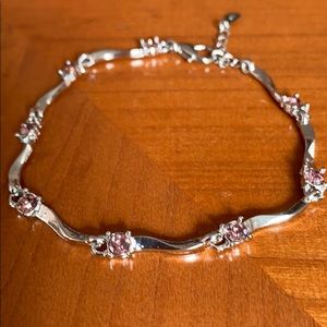 Sterling Silver Crystal Rhinestones bracelet